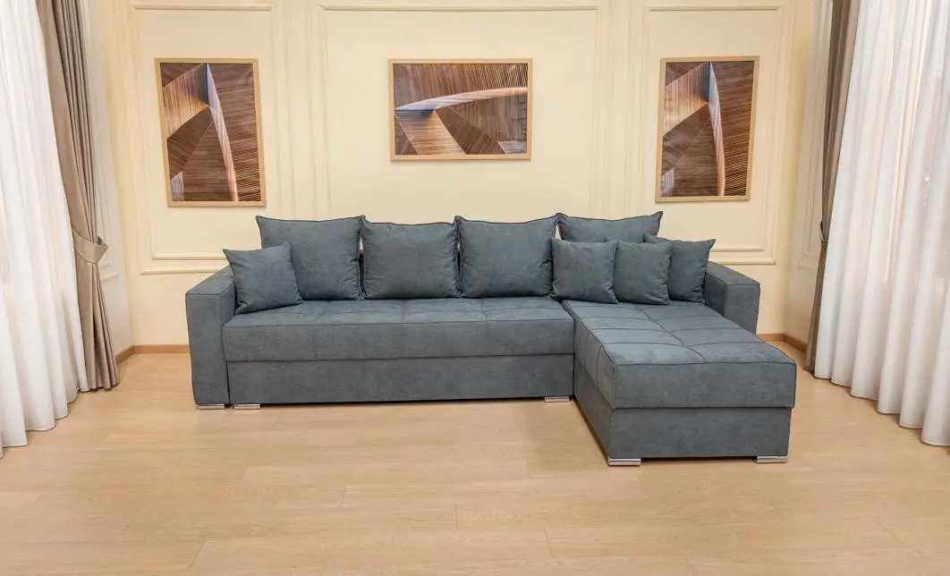 Colțar Extensibil Claudia Mare XXL Bonell Gri- Lemon 56, Interschimbabil	