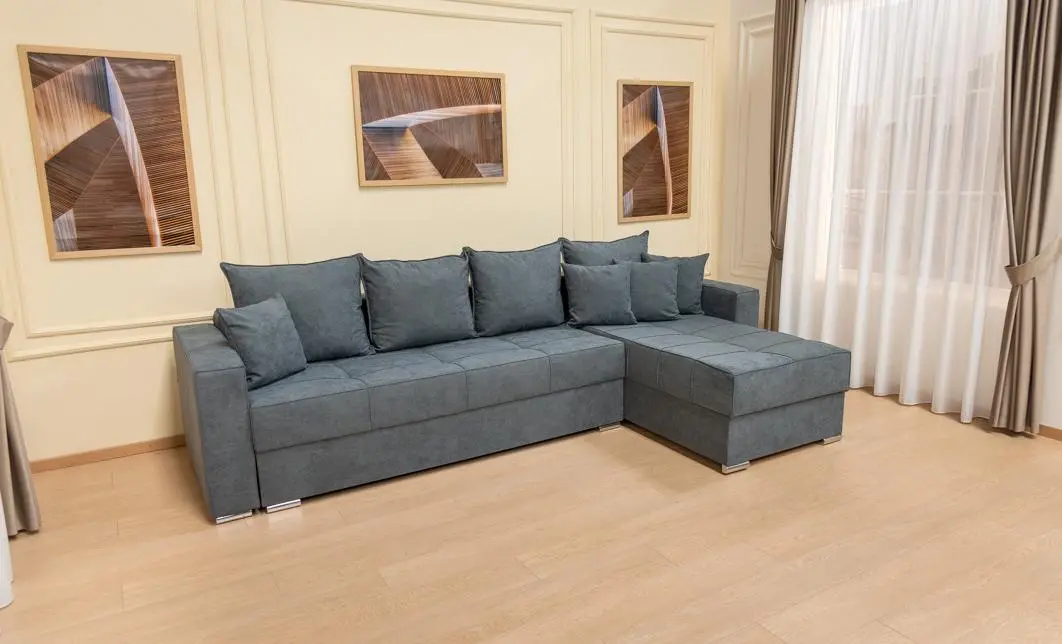 Colțar Extensibil Claudia Mare XXL Bonell Gri- Lemon 56, Interschimbabil	