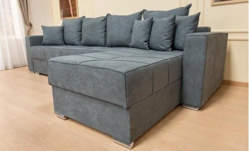 Colțar Extensibil Claudia Mare XXL Bonell Gri- Lemon 56, Interschimbabil	