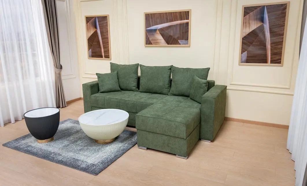 Colțar Extensibil Claudia XXS Memory Verde - Aragon 39 Interschimbabil 10