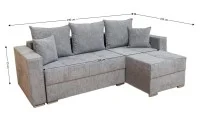 Colțar Extensibil Claudia XXS Bonell Gri - Aragon 90 Interschimbabil 2