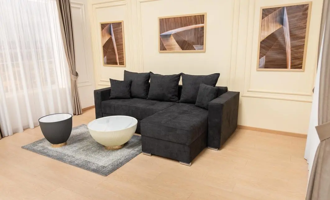 Colțar Extensibil Claudia XXS Memory Negru - Aragon 99 Interschimbabil