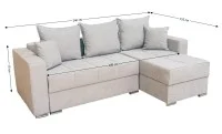 Colțar Extensibil Claudia XXS Bonell Gri- Lemon 05 Interschimbabil 2