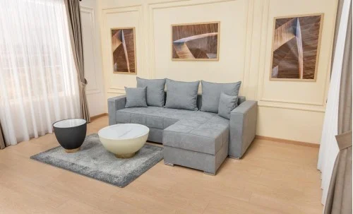 Colțar Extensibil Claudia XXS Memory Gri  - Lemon 12 Interschimbabil