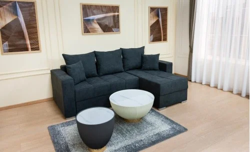 Colțar Extensibil Claudia XXS Memory Negru - Lemon 30 Interschimbabil