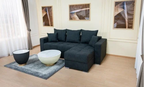 Colțar Extensibil Claudia XXS Memory Negru - Lemon 30 Interschimbabil