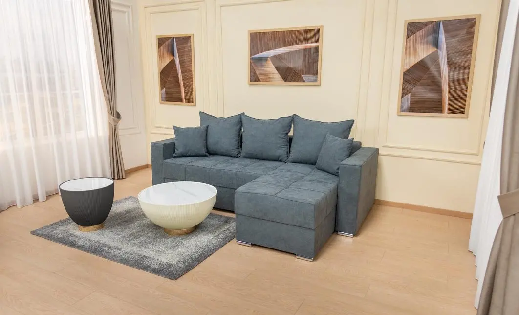 Colțar Extensibil Claudia XXS Bonell Albastru - Lemon 56 Interschimbabil