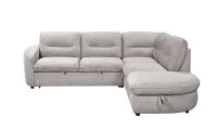 Colțar Extensibil Harmony KF7906  cu Ladă Depozitare, Șezlong Dreapta, Gri Deschs 5