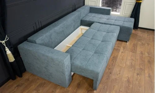 Colțar Extensibil Claudia Mare XXL Bonell Gri- Lemon 56, Interschimbabil	