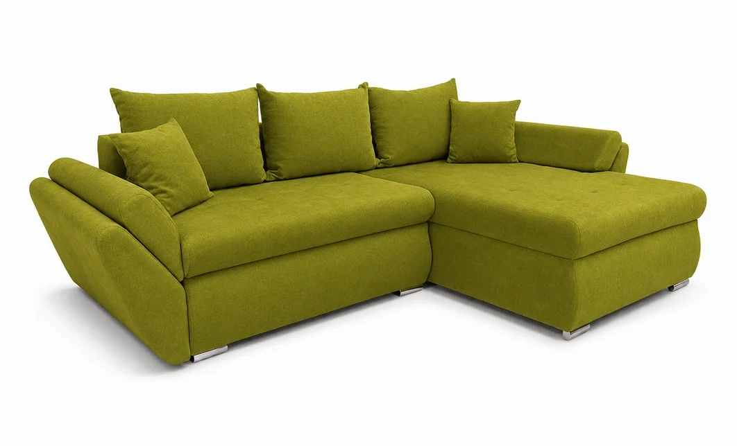 Colțar Extensibil Confort cu Spumă HR, Verde Olive 2