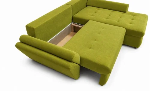Colțar Extensibil Confort cu Spumă HR, Verde Olive