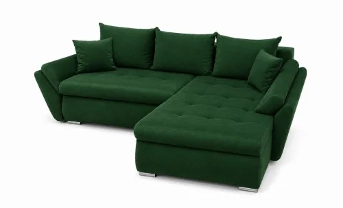 Colțar Extensibil Confort cu Spumă HR, Verde Smarald