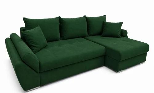 Colțar Extensibil Confort cu Spumă HR, Verde Smarald