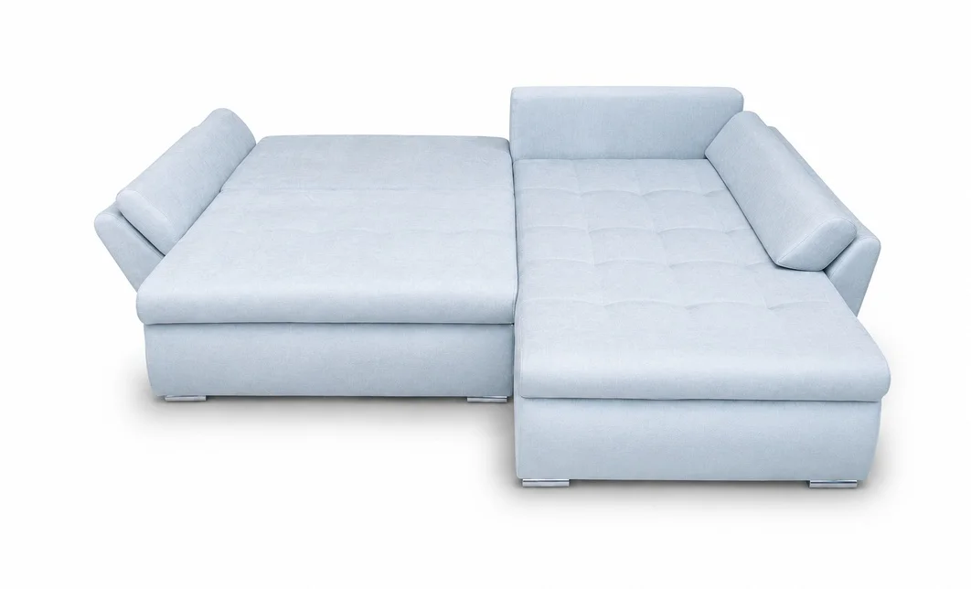 Colțar Extensibil Confort cu Spumă HR, Bleu Deschis 3