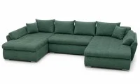 Colțar Extensibil Confort U cu Spumă HR, Verde Mentă  5