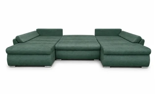 Colțar Extensibil Confort U cu Spumă HR, Verde Mentă 