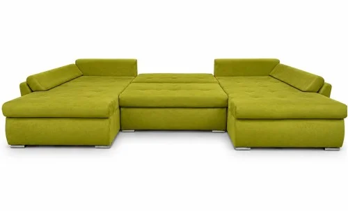 Colțar Extensibil Confort U cu Spumă HR, Verde Olive