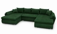 Colțar Extensibil Confort U cu Spumă HR, Verde Smarald 4
