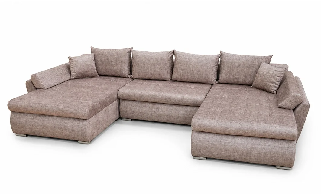 Colțar Extensibil Confort U cu Spumă HR, Cappuccino 4
