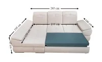 Colțar Extensibil Denver 2 Bej Deschis - Vega 03 Stânga 3