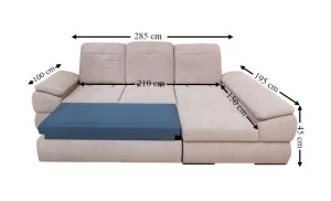 Colțar Extensibil Denver 2 Bej - Vega 05 Dreapta