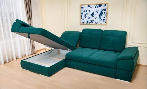 Colțar Extensibil Denver 2 Verde - Vega 27 Stânga