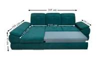Colțar Extensibil Denver 2 Verde - Vega 27 Stânga 3