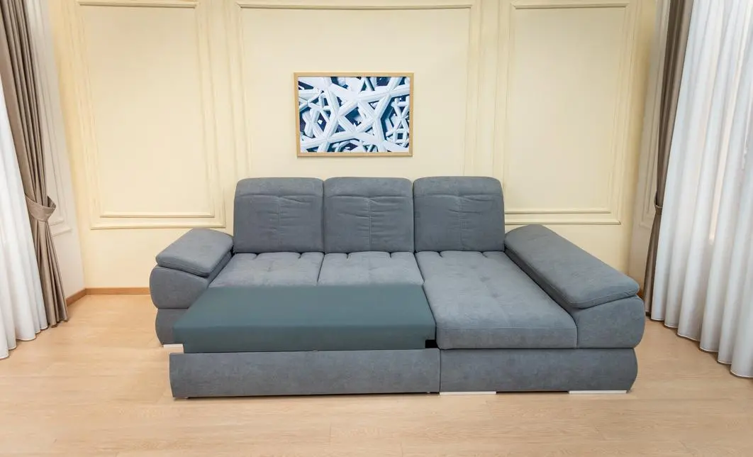Colțar Extensibil Denver 2 Gri Deschis- Vega 33 Dreapta