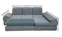 Colțar Extensibil Denver 2 Gri Deschis- Vega 33 Dreapta 2