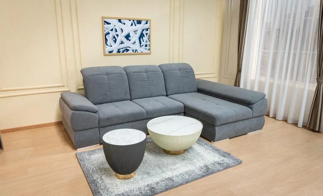 Colțar Extensibil Denver 2 Gri Deschis- Vega 33 Dreapta
