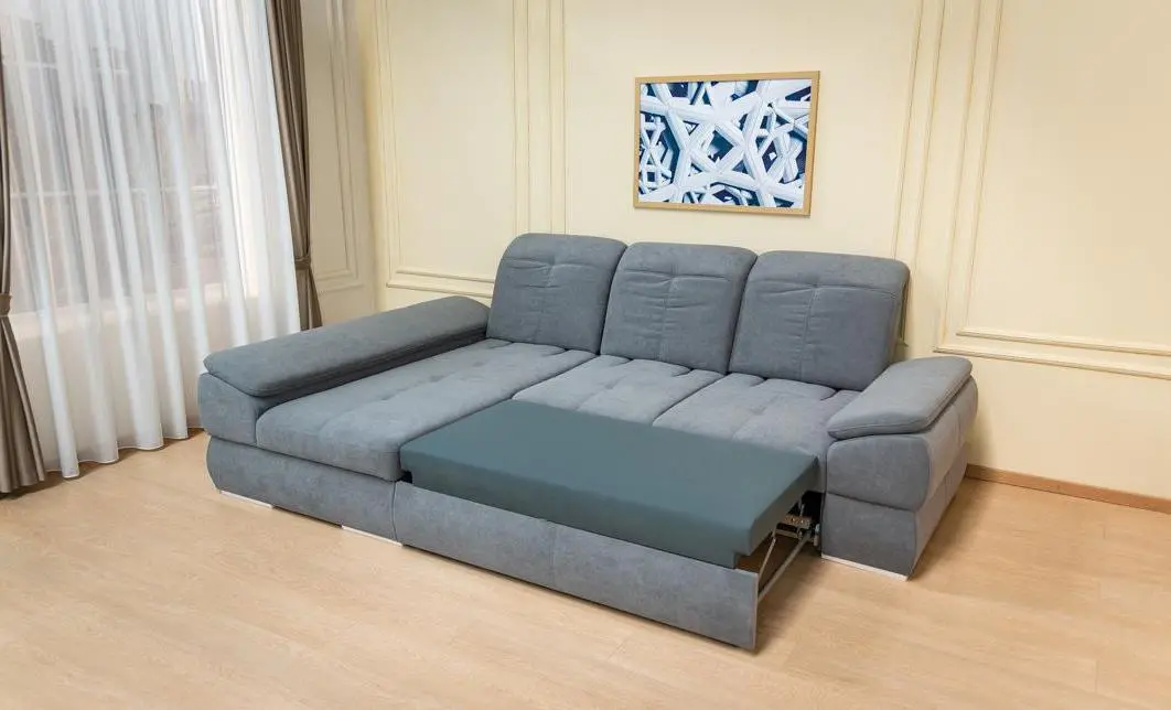 Colțar Extensibil Denver 2 Gri Deschis- Vega 33 Stânga