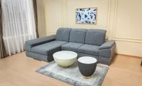 Colțar Extensibil Denver 2 Gri Deschis- Vega 33 Stânga