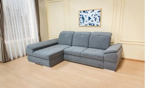 Colțar Extensibil Denver 2 Gri Deschis- Vega 33 Stânga