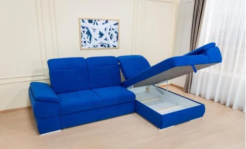 Colțar Extensibil Denver 2 Albastru - Vega 38 Dreapta