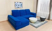 Colțar Extensibil Denver 2 Albastru - Vega 38 Stânga