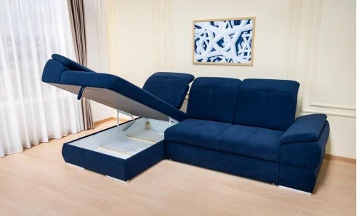 Colțar Extensibil Denver 2 Albastru Închis - Vega 39 Stânga