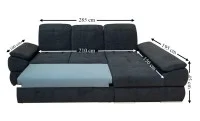 Colțar Extensibil Denver 2 Negru - Vega 70 Dreapta 3