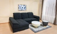 Colțar Extensibil Denver 2 Negru - Vega 70 Stânga