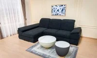 Colțar Extensibil Denver 2 Negru - Vega 70 Stânga