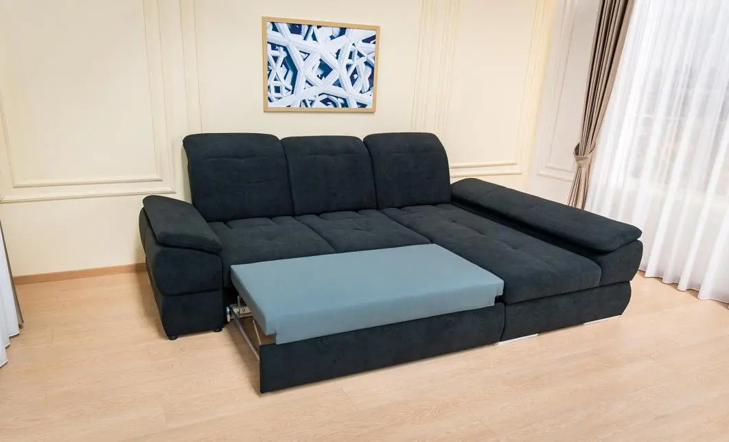 Colțar Extensibil Denver 2 Negru - Vega 70 Dreapta