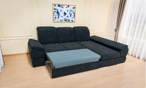 Colțar Extensibil Denver 2 Negru - Vega 70 Dreapta