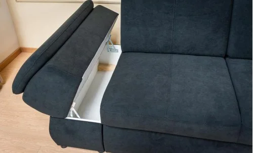 Colțar Extensibil Denver 2 Negru - Vega 70 Dreapta
