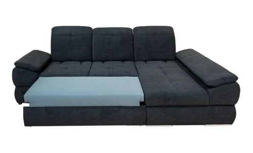 Colțar Extensibil Denver 2 Negru - Vega 70 Dreapta