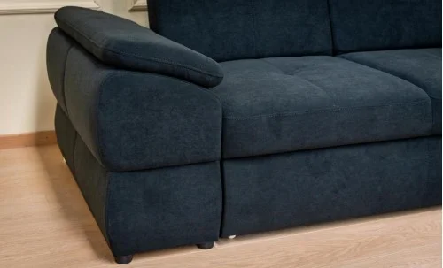 Colțar Extensibil Denver 2 Negru - Vega 70 Dreapta