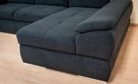 Colțar Extensibil Denver 2 Negru - Vega 70 Dreapta