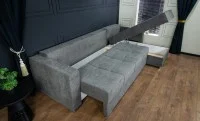 Colțar Extensibil Claudia Mare XXL Bonell Gri - Aragon 97, Interschimbabil
