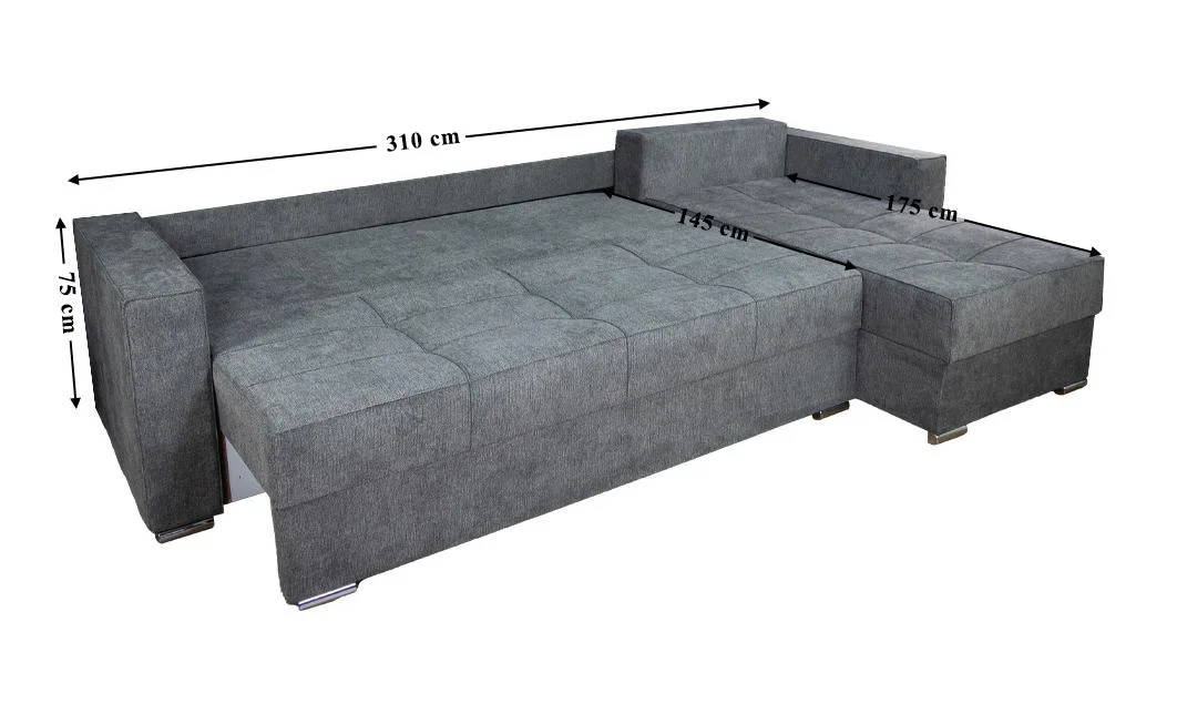 Colțar Extensibil Claudia Mare XXL Bonell Gri - Aragon 97, Interschimbabil 8