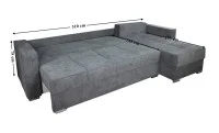 Colțar Extensibil Claudia Mare XXL Bonell Gri - Aragon 97, Interschimbabil 8