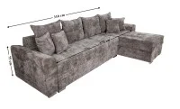 Colțar Extensibil Barcelona XXL Memory Maro - Kim 4 2