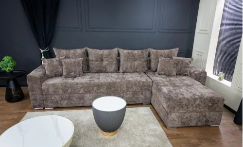 Colțar Extensibil Barcelona XXL Memory Maro - Kim 4